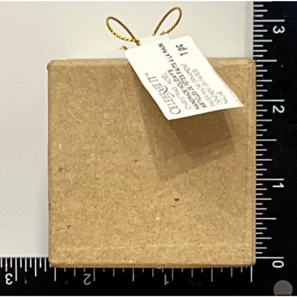 Celebrate It Paper Mache Cube Ornament DIY CHristmas Craft 427707 - Picture 2 of 4